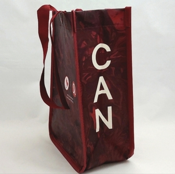 Lululemon 5 Reusable Collectible Totes Red White Black Olympic Beige  Burgundy - Picture 8 of 14